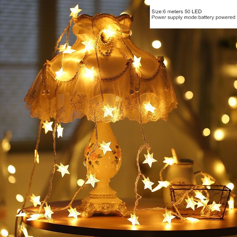 New Year star String LED Light Garland