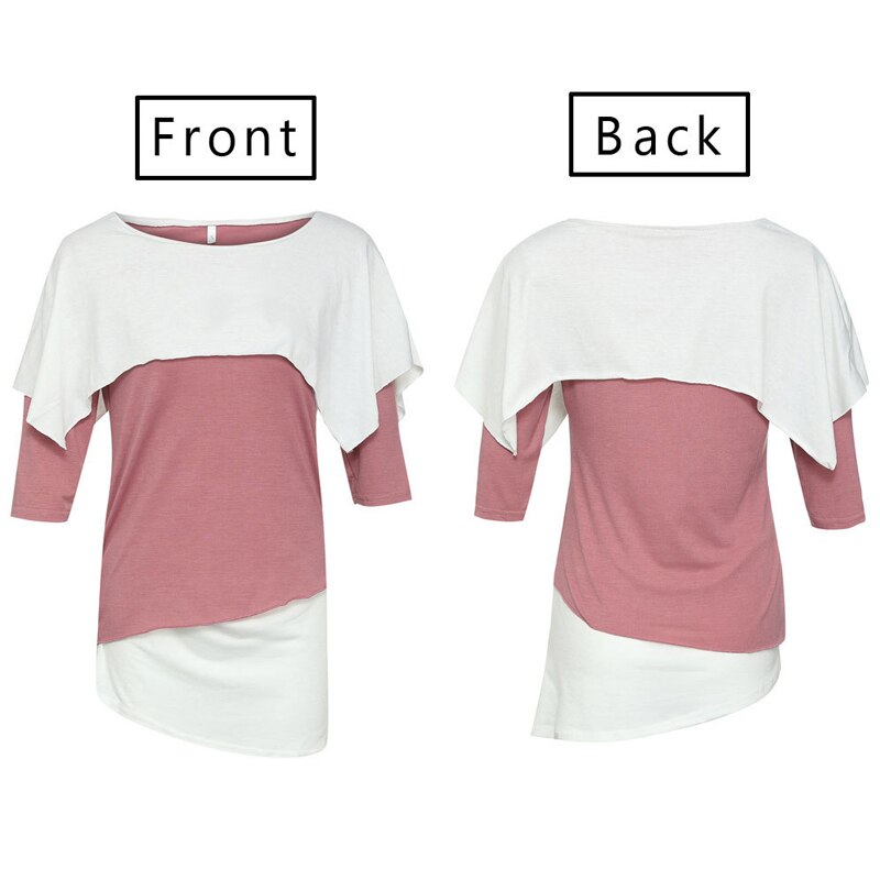 Sexy Round Neck Featuring Spliced Ruffled Top