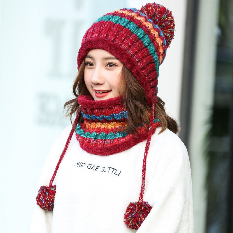 Warm Mask Hat And Scarf