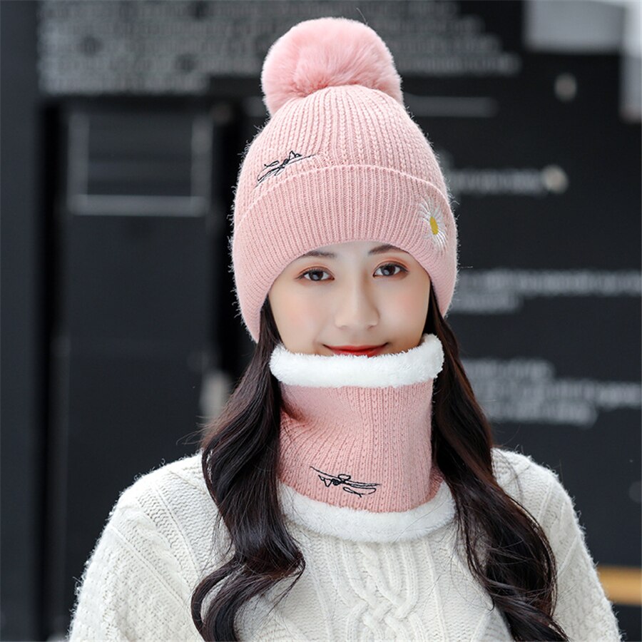 New Winter Embroidery Knit Hats