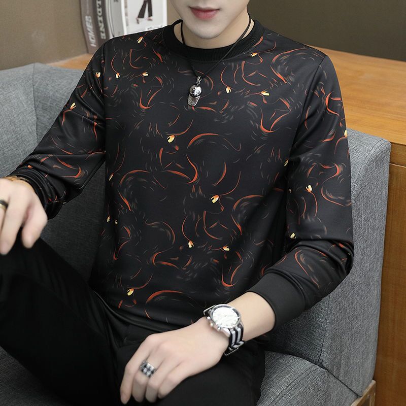 new men t shirt casual long sleeve