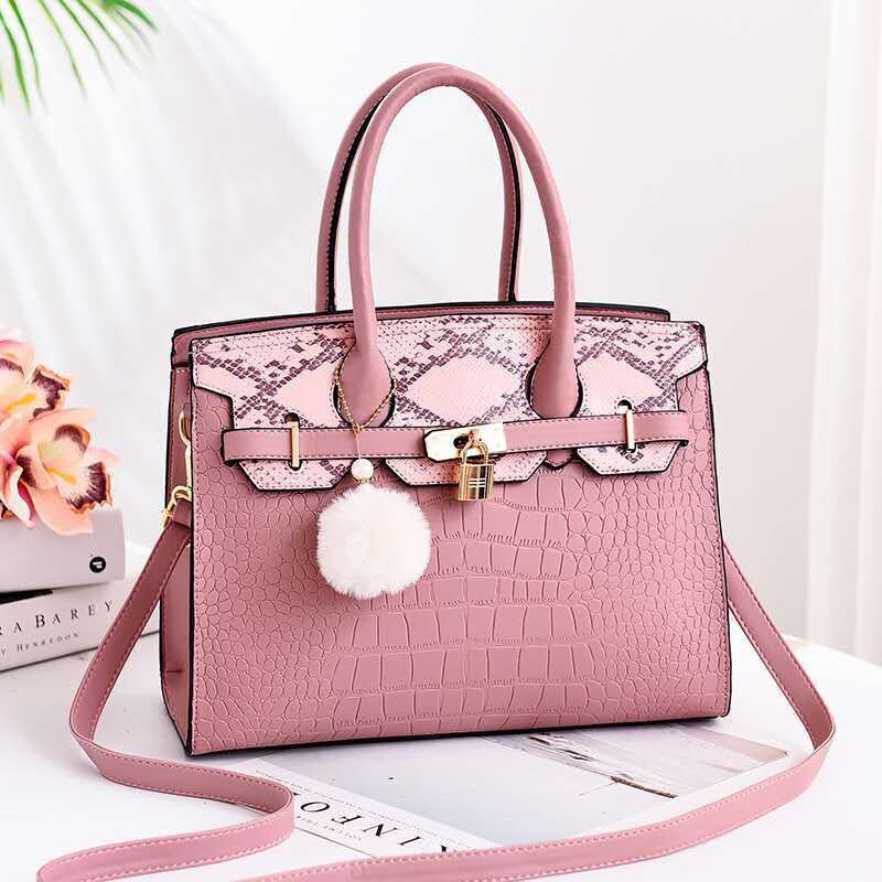 New Crocodile Leather Pattern Handbag