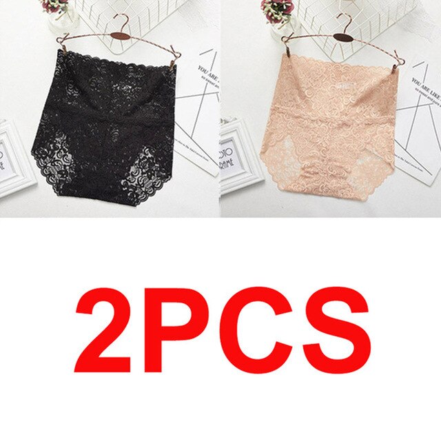 Women High Waist Lace Panties