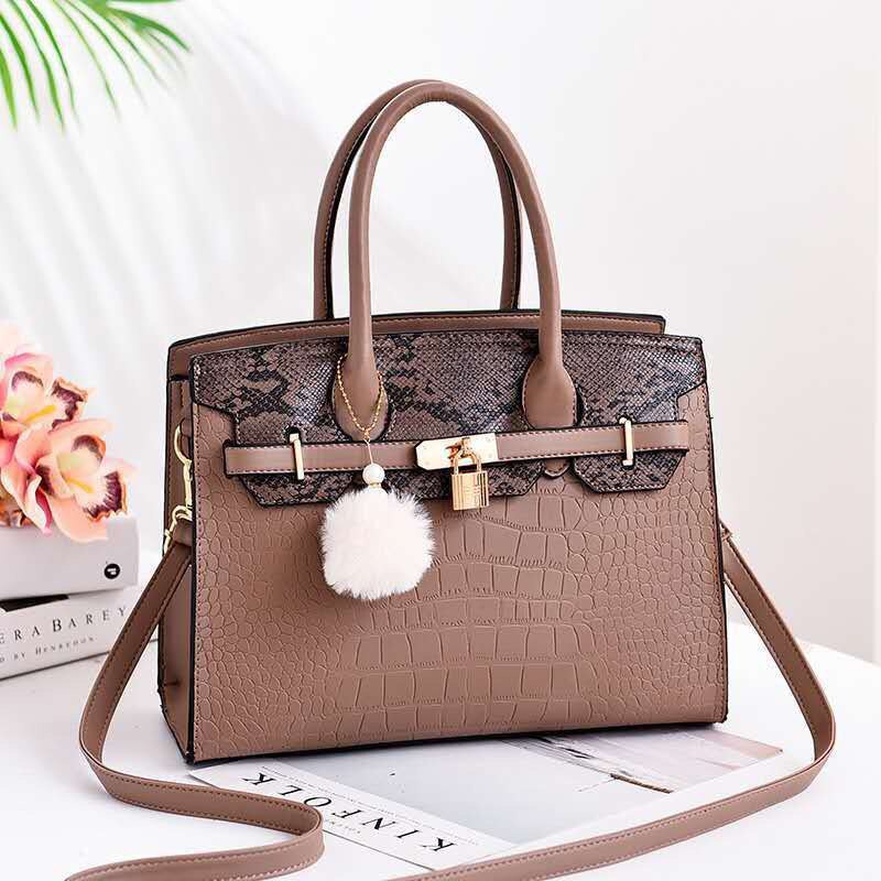 New Crocodile Leather Pattern Handbag