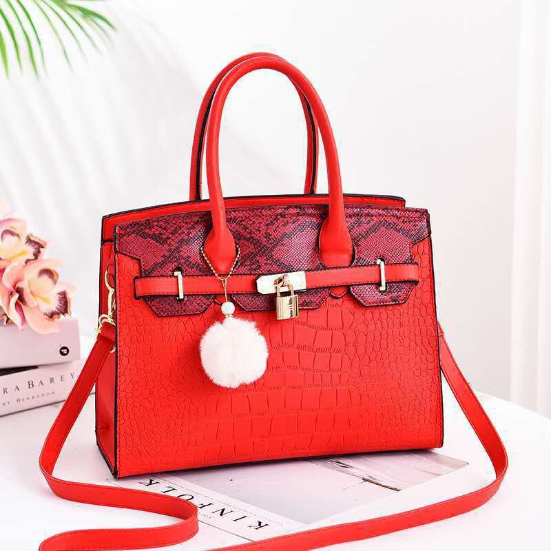 New Crocodile Leather Pattern Handbag