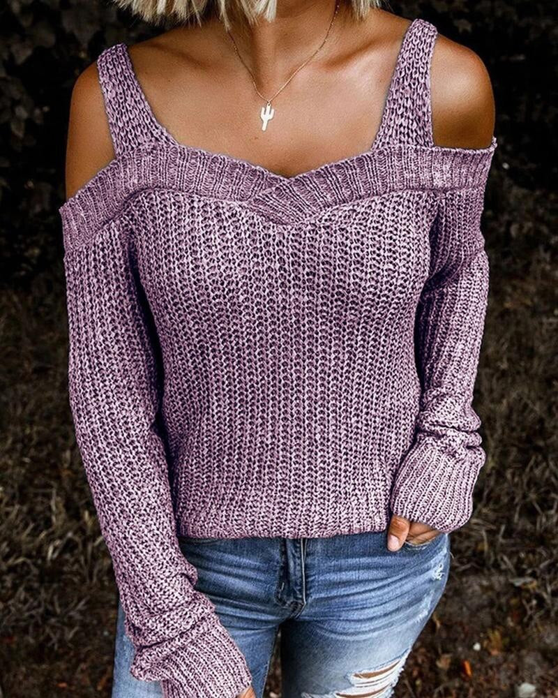 Women Casual Cut-out Sweater