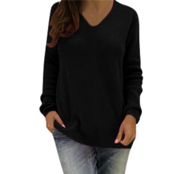 Women Sexy V Neck Sweaters