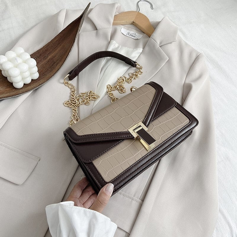 Stone Pattern Small PU Leather Bags