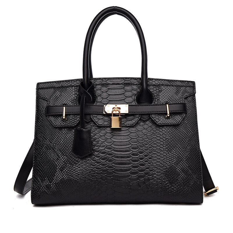 New Crocodile Leather Pattern Handbag