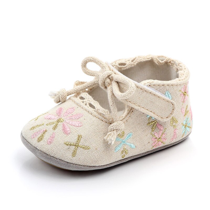 New Flower Embroidery Baby Girl Shoes