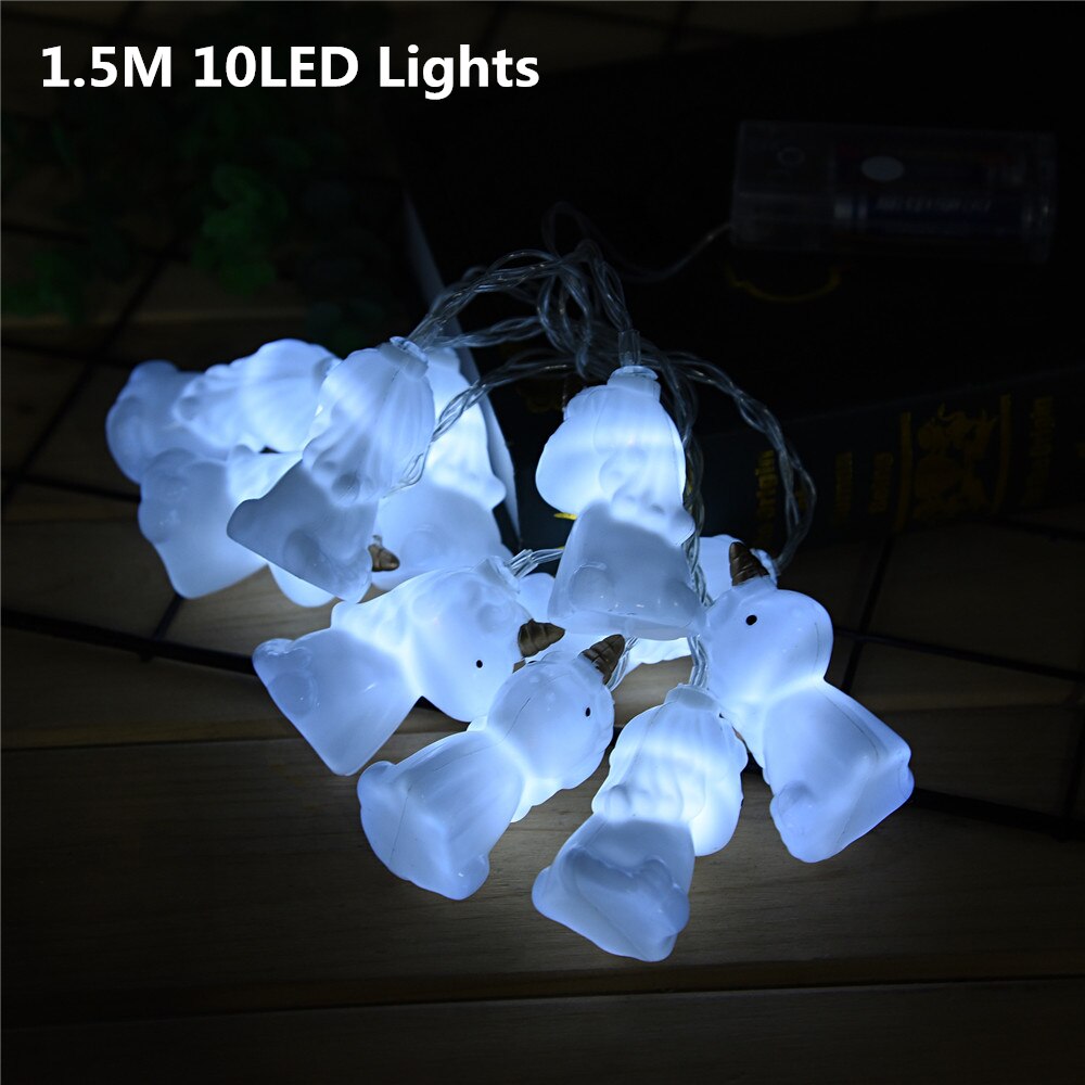 Tree Decorations Unicorn Snowman LED