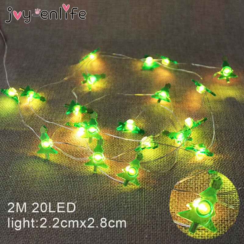 Santa Claus Snowflake Tree LED Light