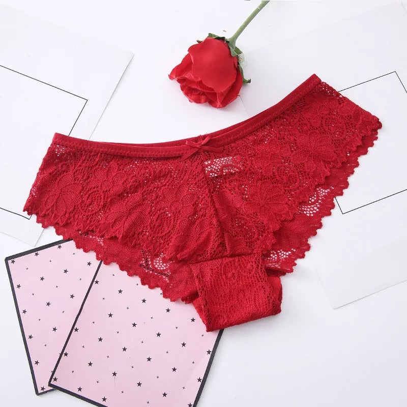 Women Lace Panties Ice Silk Seamless Panty