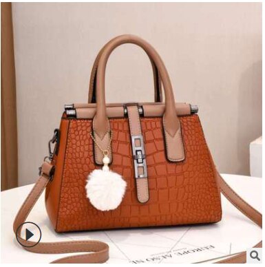 New Crocodile Leather Pattern Handbag