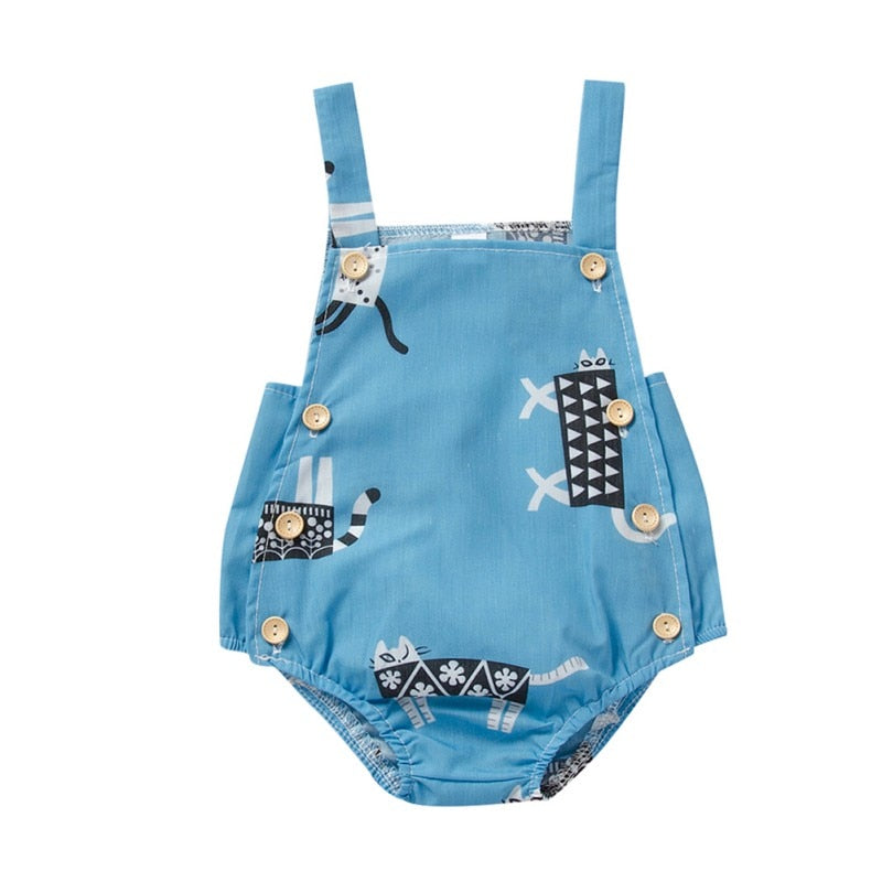Summer Baby Boys Bodysuit Cotton Sleeveless