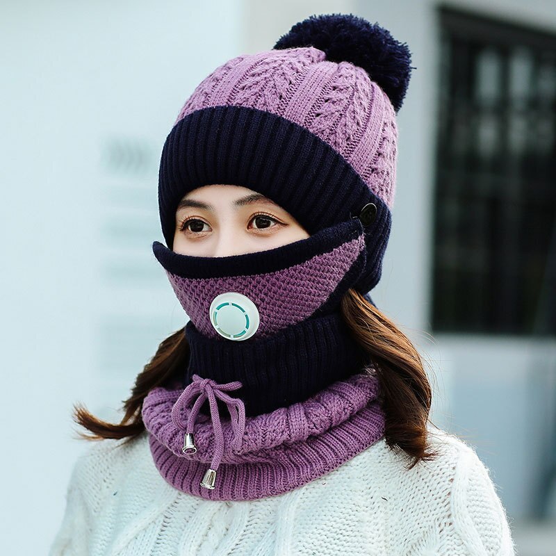 Warm Mask Hat And Scarf