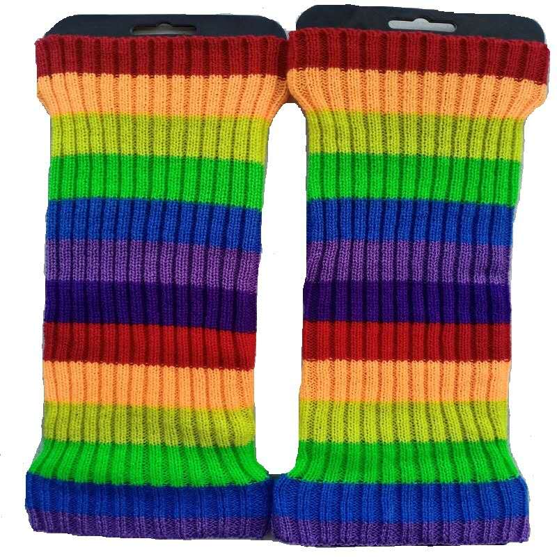 Punk Solid Black Cool Knit Long Socks