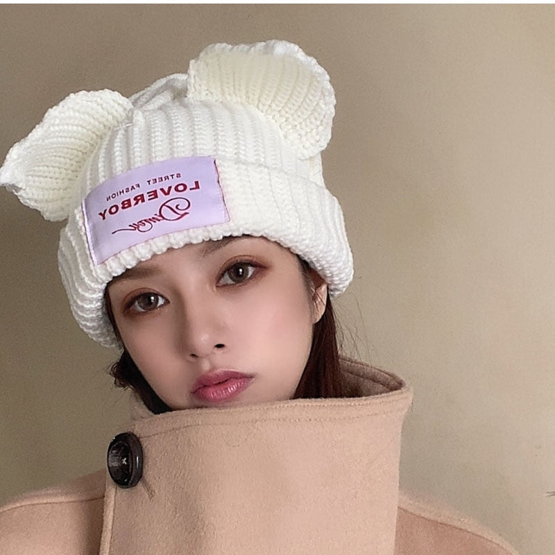 Winter Skullies Cute Women fox Hat