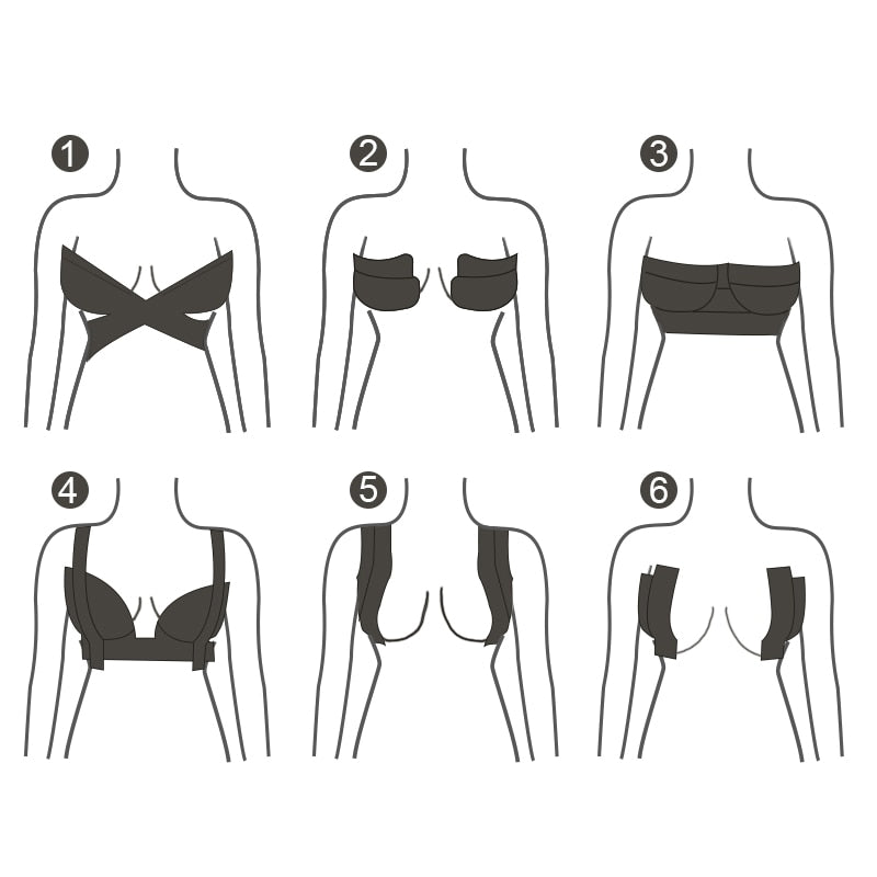 Women Breast Nipple Covers Push Up Bra