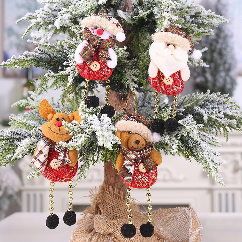 Tree Decorations Santa Claus Creative Cloth Doll