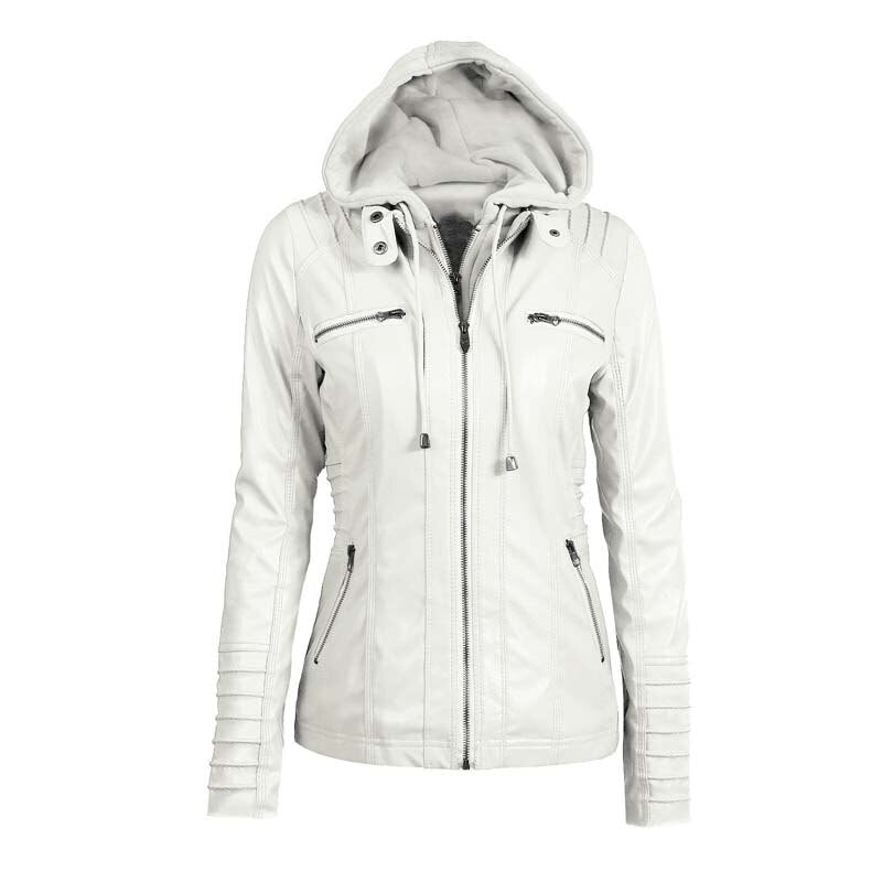 Winter Faux Women  Leather Coat