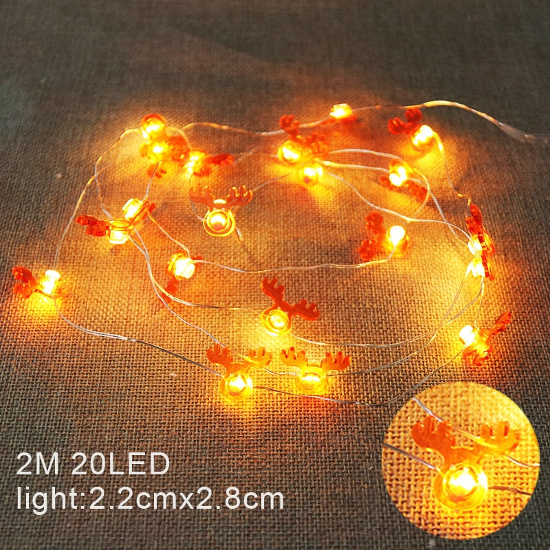 Santa Claus Snowflake Tree LED Light