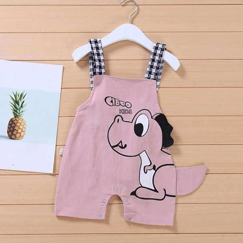 Newborn Infant Baby Boys Overalls Strap shorts