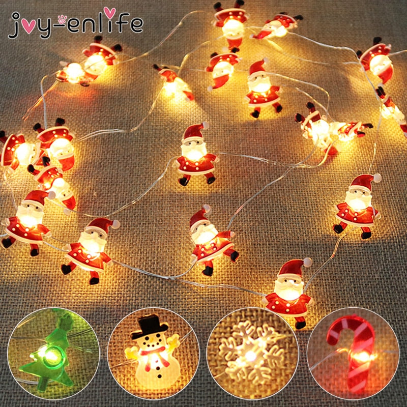 Santa Claus Snowflake Tree LED Light
