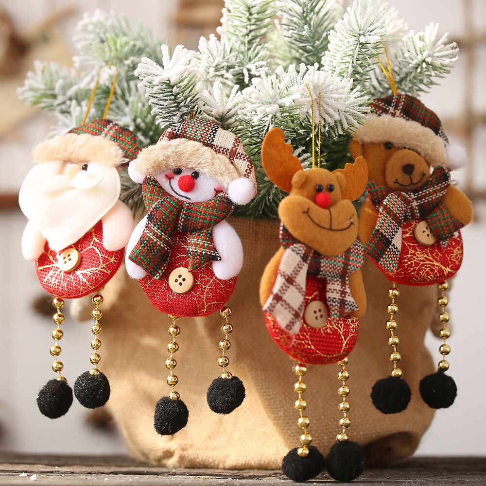 Tree Decorations Santa Claus Creative Cloth Doll