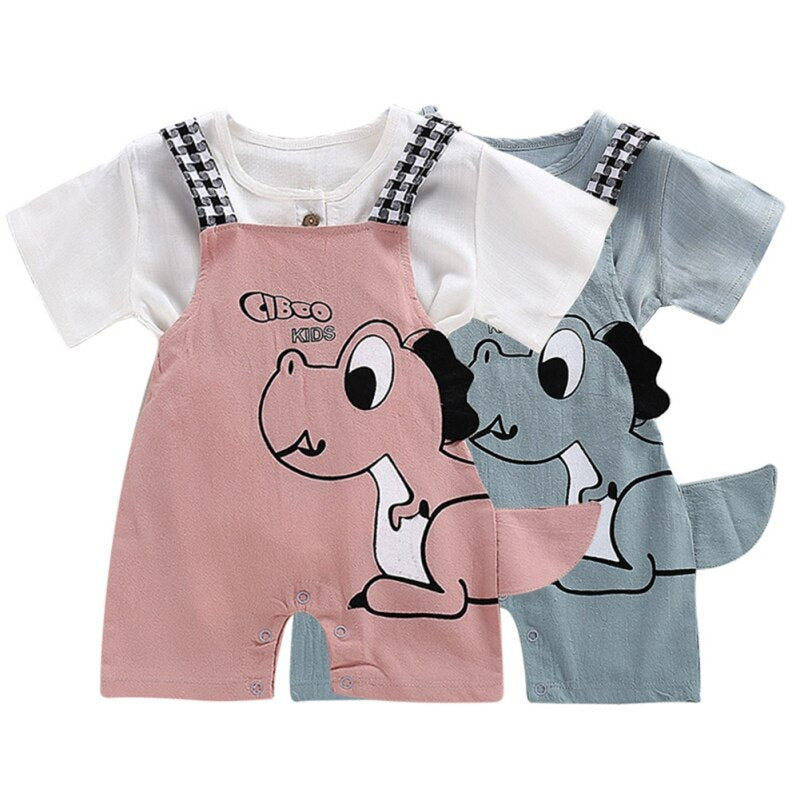 Newborn Infant Baby Boys Overalls Strap shorts