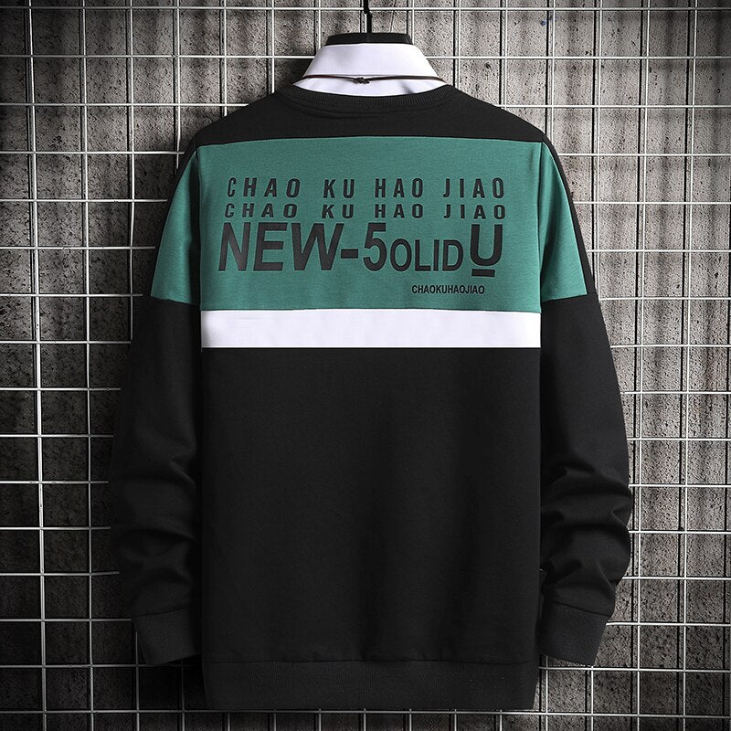 Winter Men's Hoodies Print Letter Long sleeve Sweatshirts