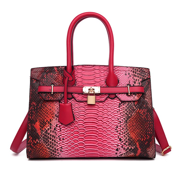New Crocodile Leather Pattern Handbag