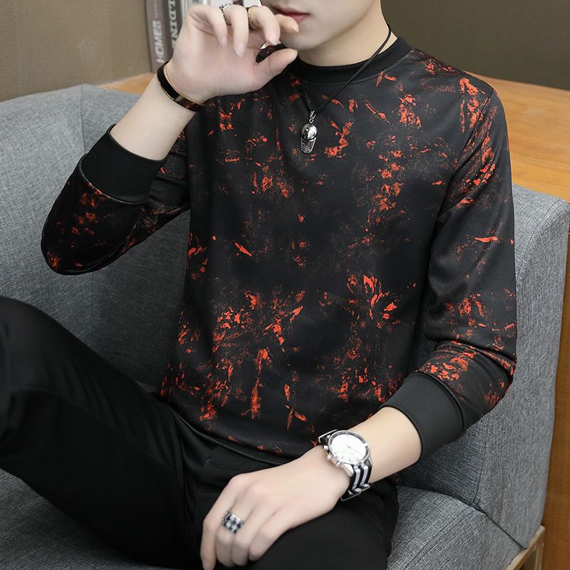 new men t shirt casual long sleeve