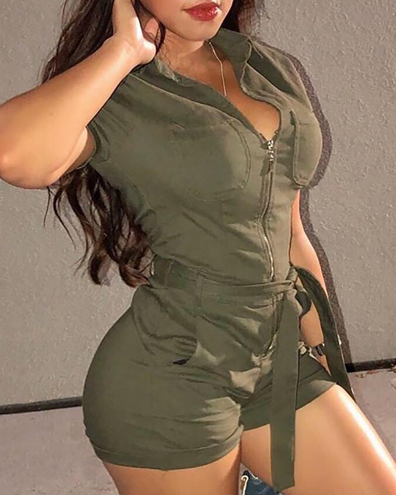 Summer Women Fashion Elegant V Neck Romper