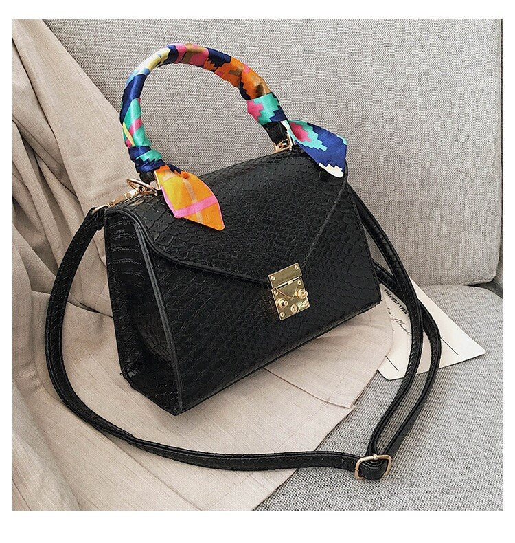 New Crocodile Leather Pattern Handbag