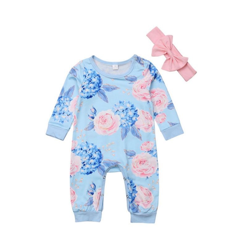 Toddler Kids Baby Girl Cotton Floral Romper