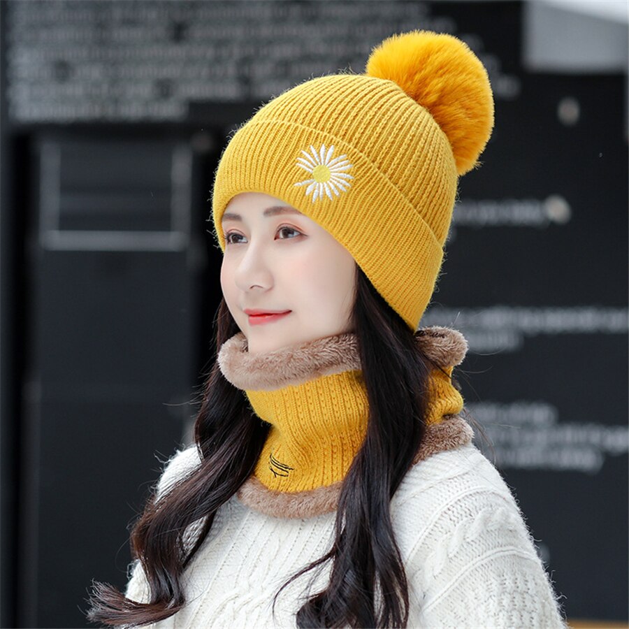 New Winter Embroidery Knit Hats