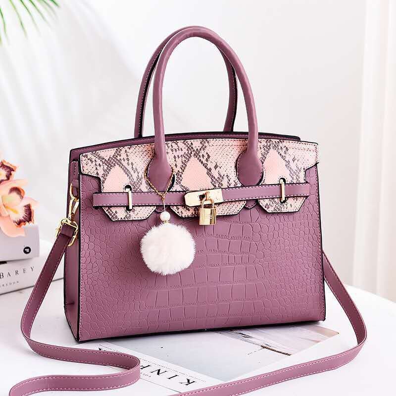 New Crocodile Leather Pattern Handbag