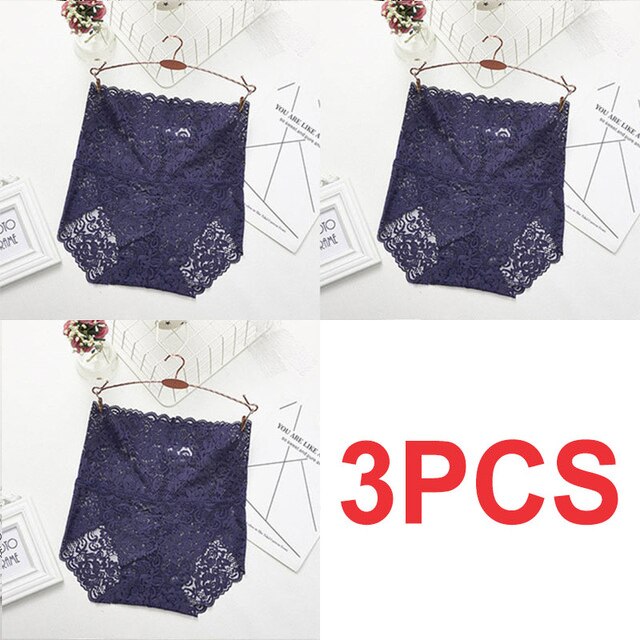 Women High Waist Lace Panties