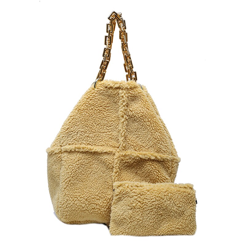 Plush Chain Handbag for Women