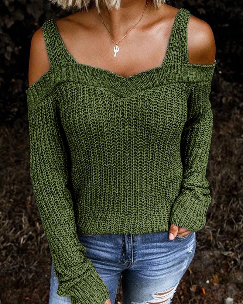 Women Casual Cut-out Sweater