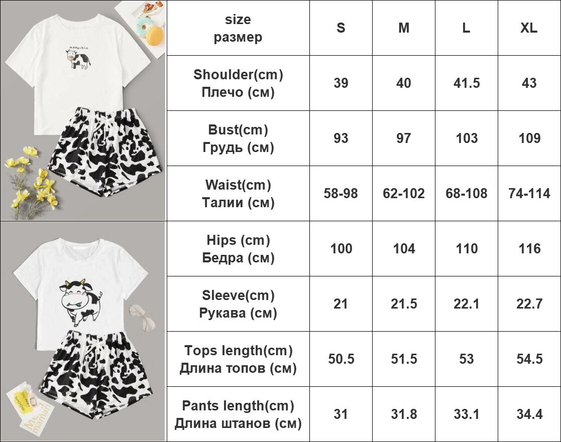 Print Cute Suit Sleepwear