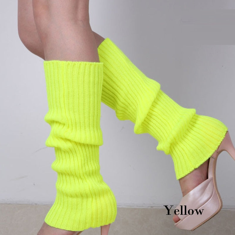 Punk Solid Black Cool Knit Long Socks