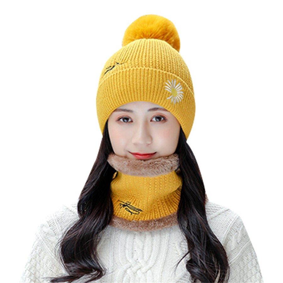 New Winter Embroidery Knit Hats