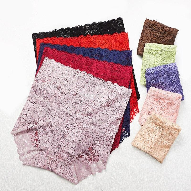 Women High Waist Lace Panties