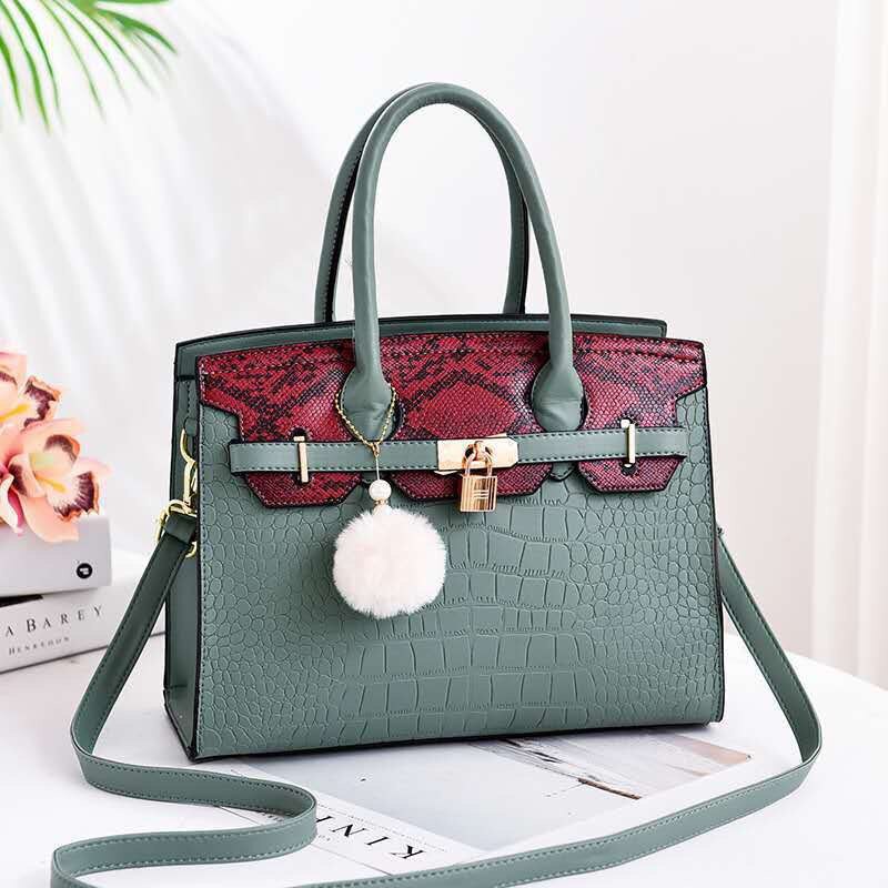 New Crocodile Leather Pattern Handbag