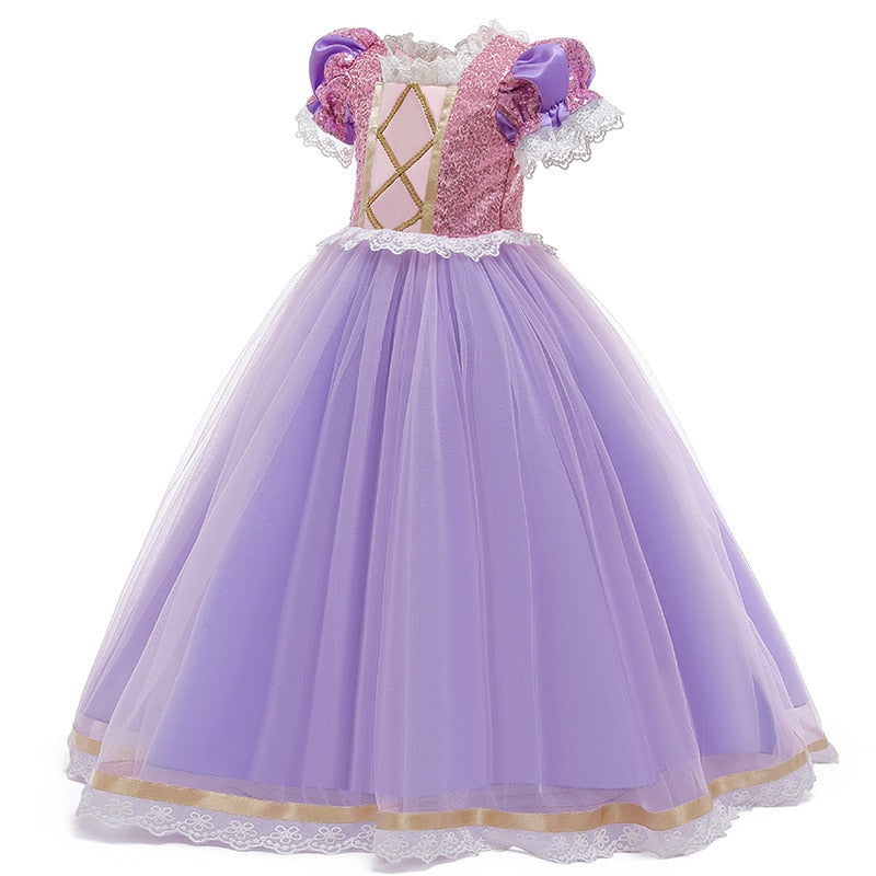 VOGUEON Rapunzel Girls Dress