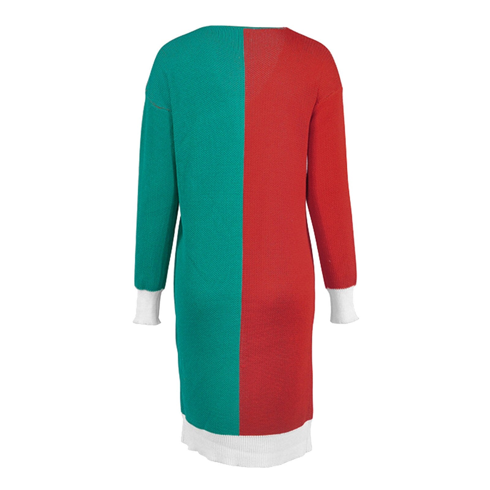 Snowman Pattern Long Cardigan Sweater