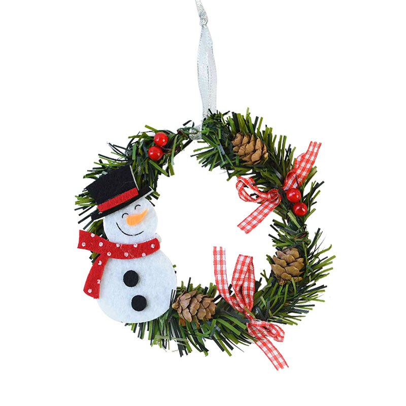 Wreath Decoration Santa Claus Deer Circle