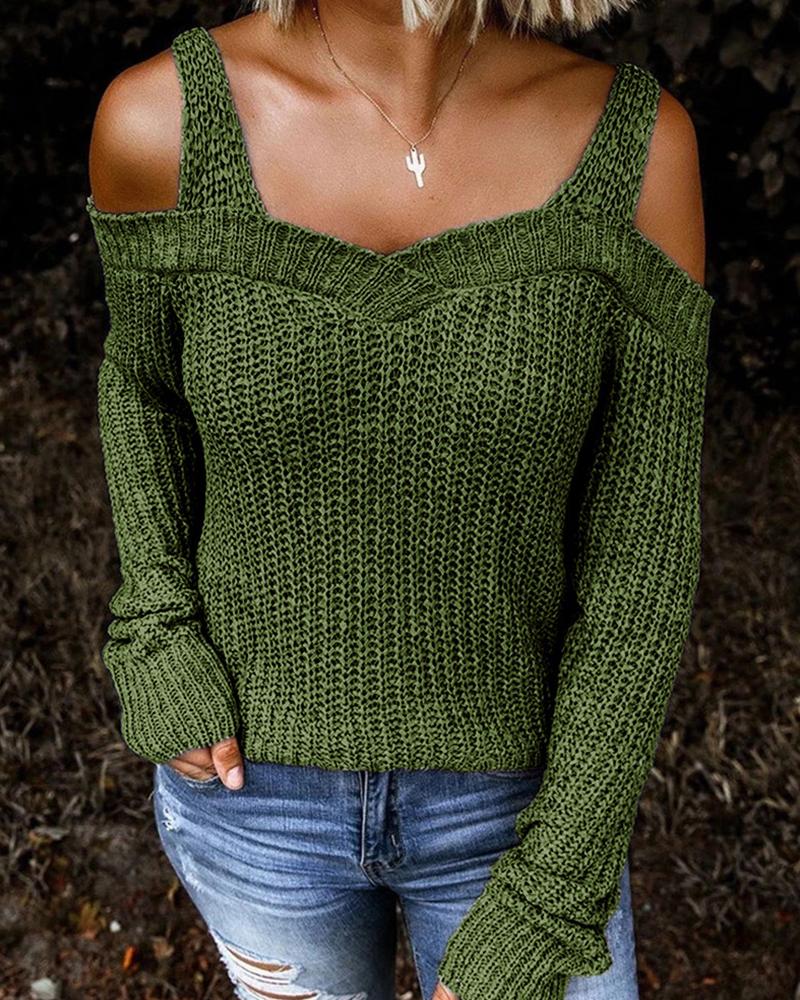 Women Casual Cut-out Sweater